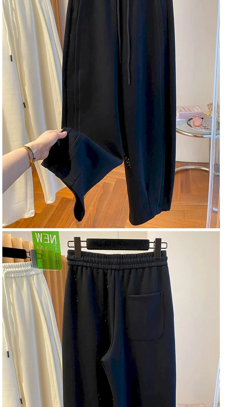 Cargo Pants Women Korean Style Sweatpants Casual Drawstring Elastic Waist Sporty Trousers Streetwear Clothing Harem Pants Women