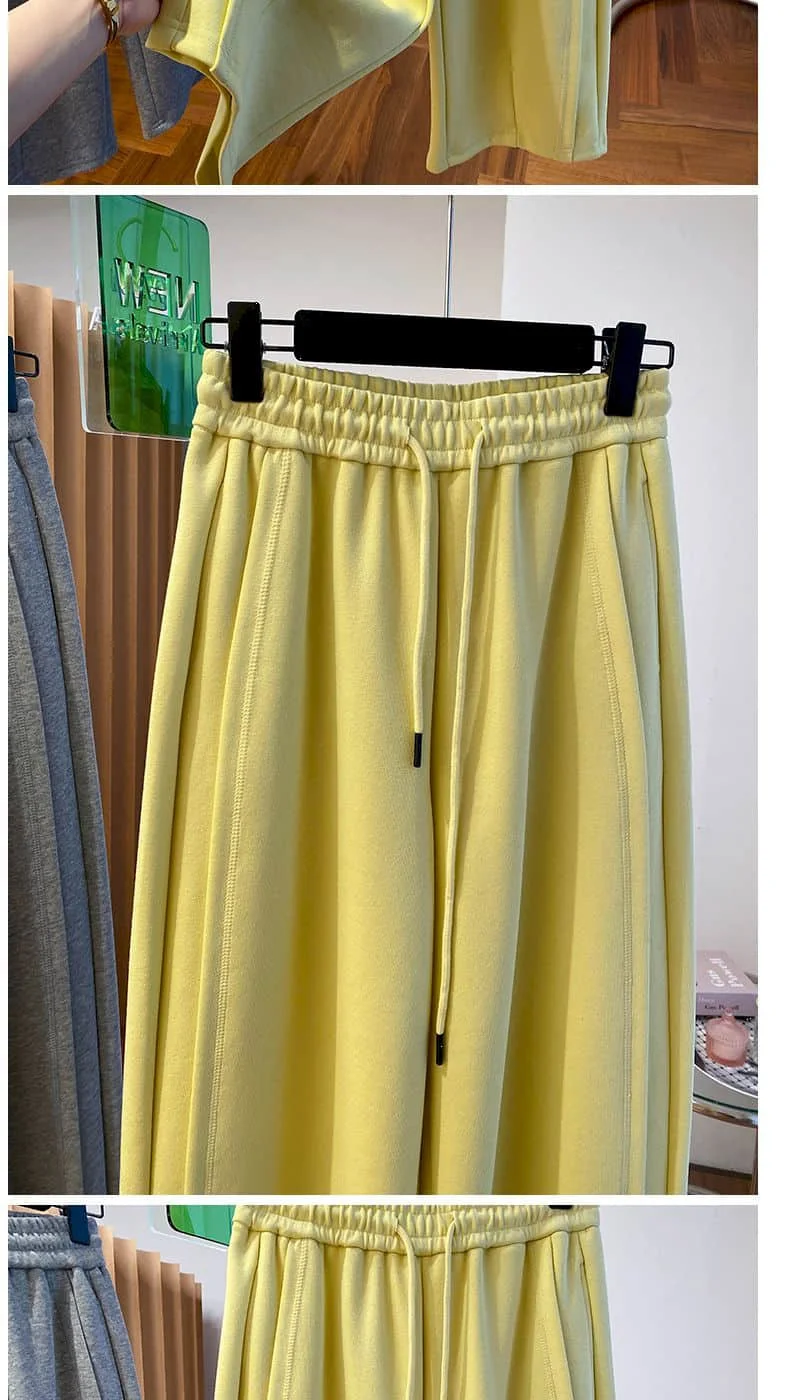 Cargo Pants Women Korean Style Sweatpants Casual Drawstring Elastic Waist Sporty Trousers Streetwear Clothing Harem Pants Women