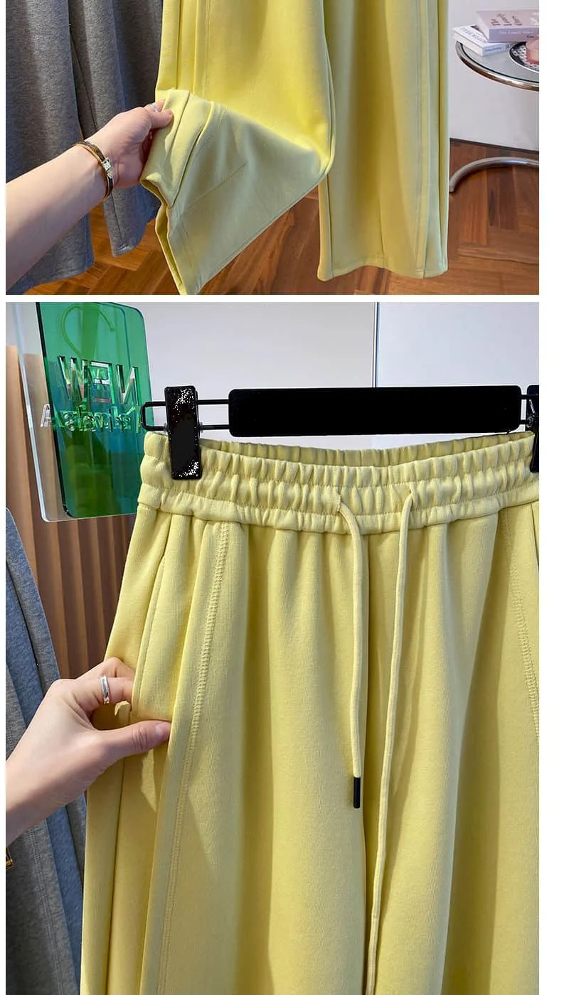 Cargo Pants Women Korean Style Sweatpants Casual Drawstring Elastic Waist Sporty Trousers Streetwear Clothing Harem Pants Women