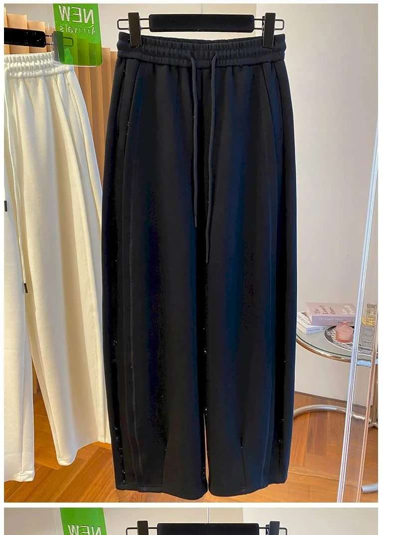 Cargo Pants Women Korean Style Sweatpants Casual Drawstring Elastic Waist Sporty Trousers Streetwear Clothing Harem Pants Women