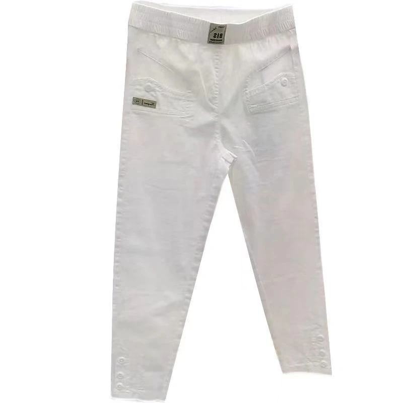 Korean Women's pants Spring Summer New 2025 Fashion Casual Slim Elastic Waist Pants Female Loose Harun pants Ladies Trousers