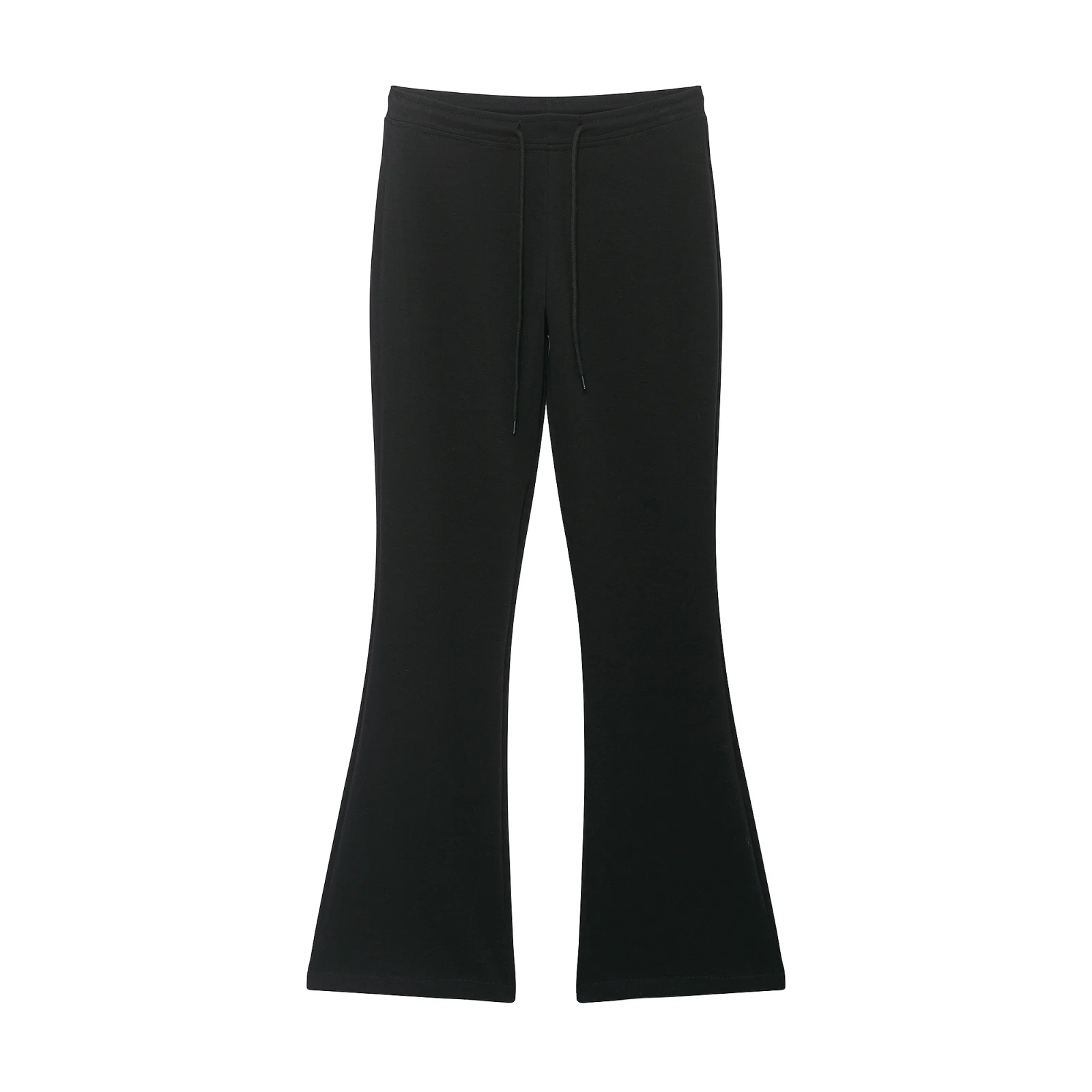 Autumn New Women's Fashionable Casual High-Waisted Trumpet Pants Drawstring Trouser Daily Sportys