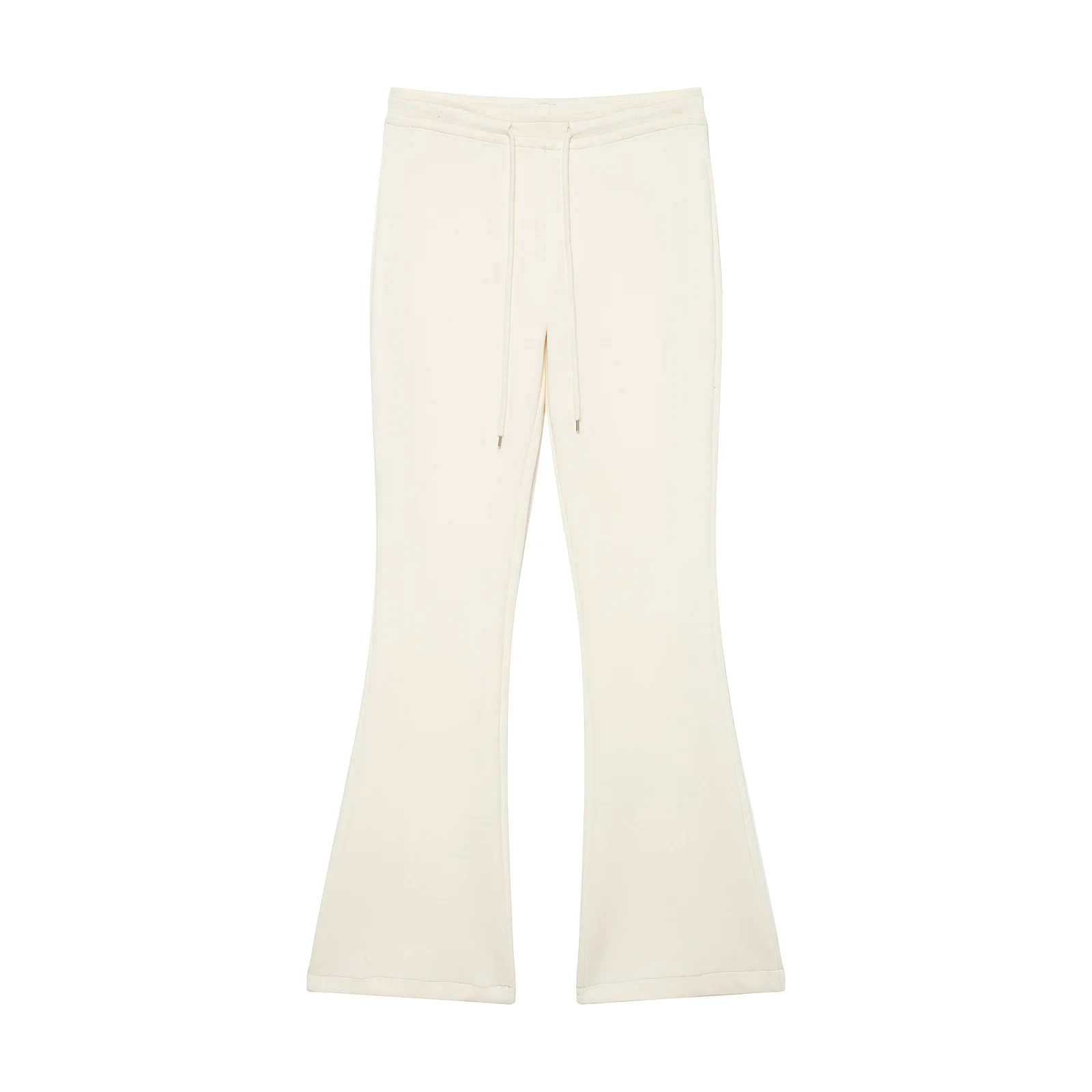 Autumn New Women's Fashionable Casual High-Waisted Trumpet Pants Drawstring Trouser Daily Sportys