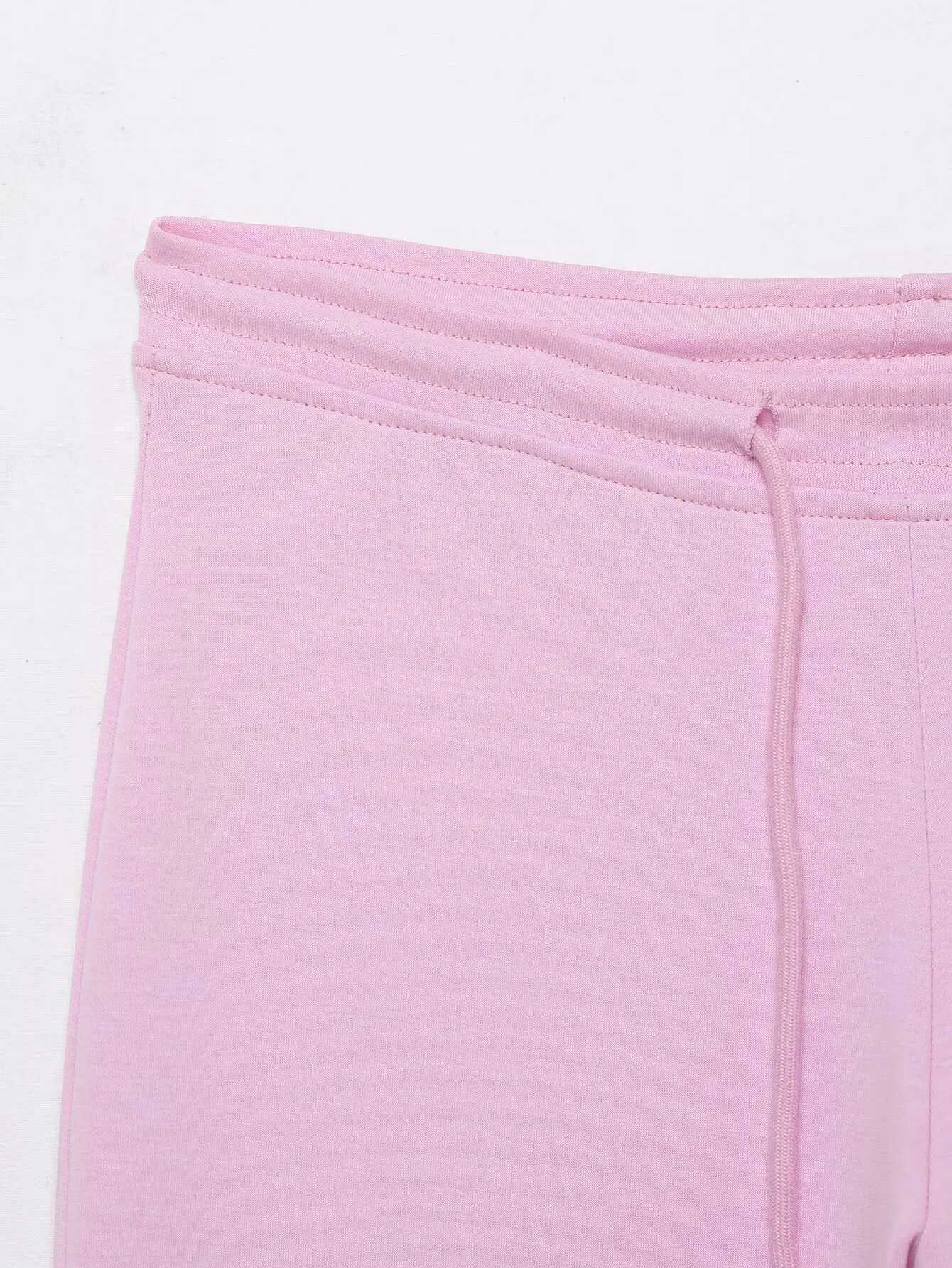 Autumn New Women's Fashionable Casual High-Waisted Trumpet Pants Drawstring Trouser Daily Sportys