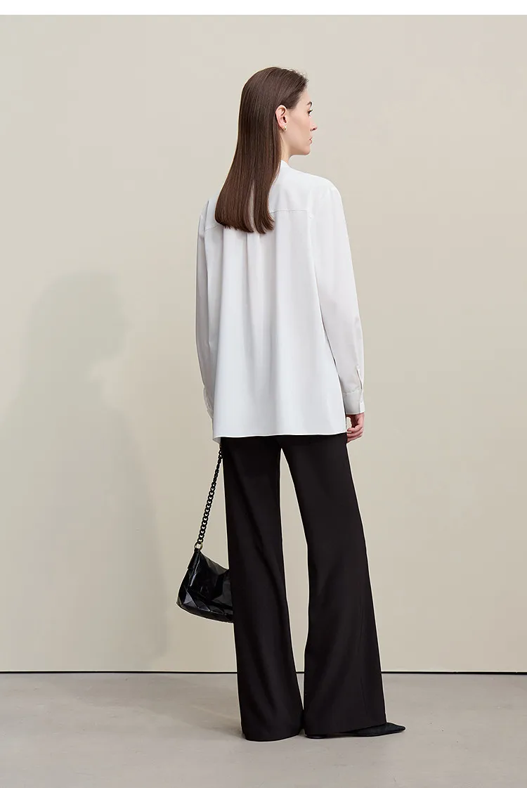 Amii Women's Pants 2026 Summer New Commuter Wrinkle Resistant Micro Flared Pants Casual Simple Versatile Woman Trousers 12611007