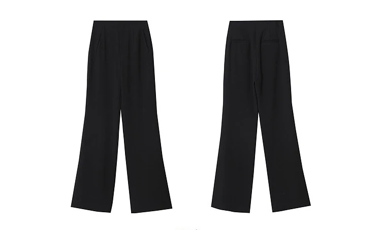 Amii Women's Pants 2026 Summer New Commuter Wrinkle Resistant Micro Flared Pants Casual Simple Versatile Woman Trousers 12611007