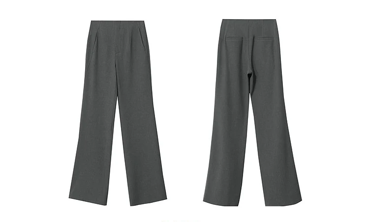 Amii Women's Pants 2026 Summer New Commuter Wrinkle Resistant Micro Flared Pants Casual Simple Versatile Woman Trousers 12611007
