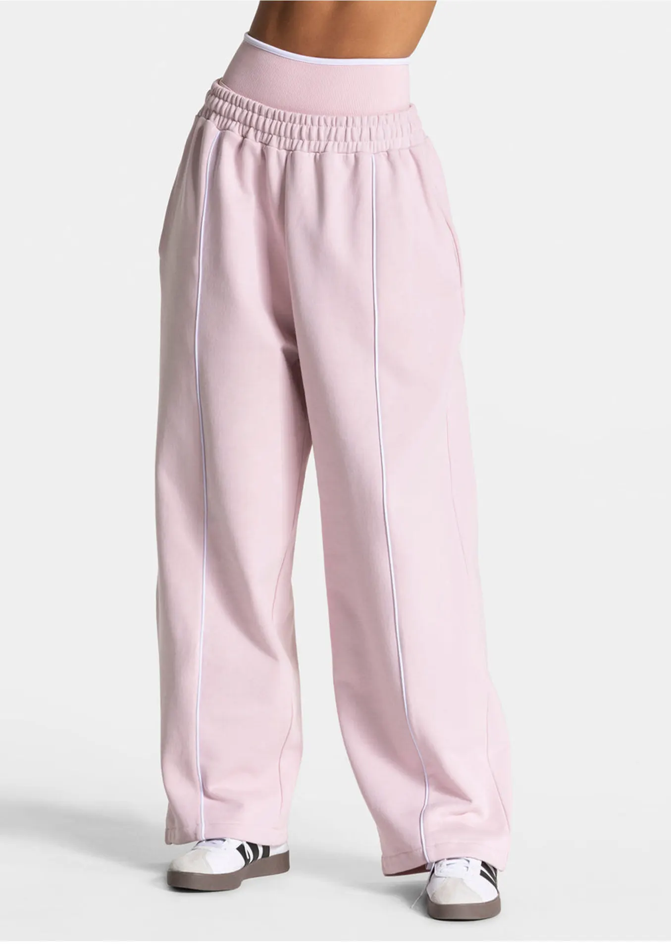 Loose Yoga Trousers Casual Fashion Straight Wide Leg Sports Pants Women Gym Sweatpants Elastic High Waist Fitness Running Pants
