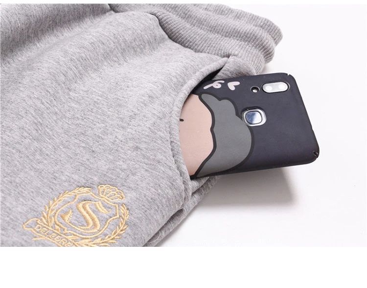 Cotton Women's Velvet Pants 2020 Fashion Autumn Winter Warm Women's Trousers Casual Lamb Fur Harem Pants Eembroidery Sweatpants