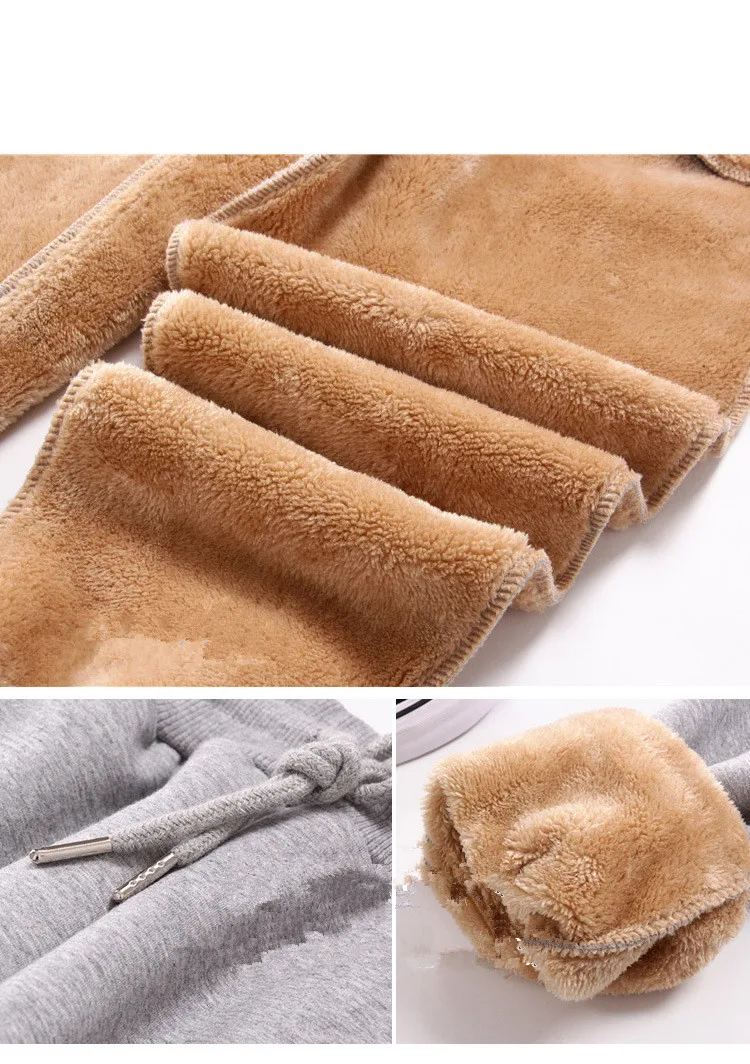 Cotton Women's Velvet Pants 2020 Fashion Autumn Winter Warm Women's Trousers Casual Lamb Fur Harem Pants Eembroidery Sweatpants