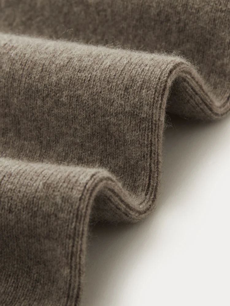 Women 100% Merino Wool Knitted Pants Elastic Waist Autumn Winter Wide Leg Trousers Casual Versatile Cashmere Korean Style Pants
