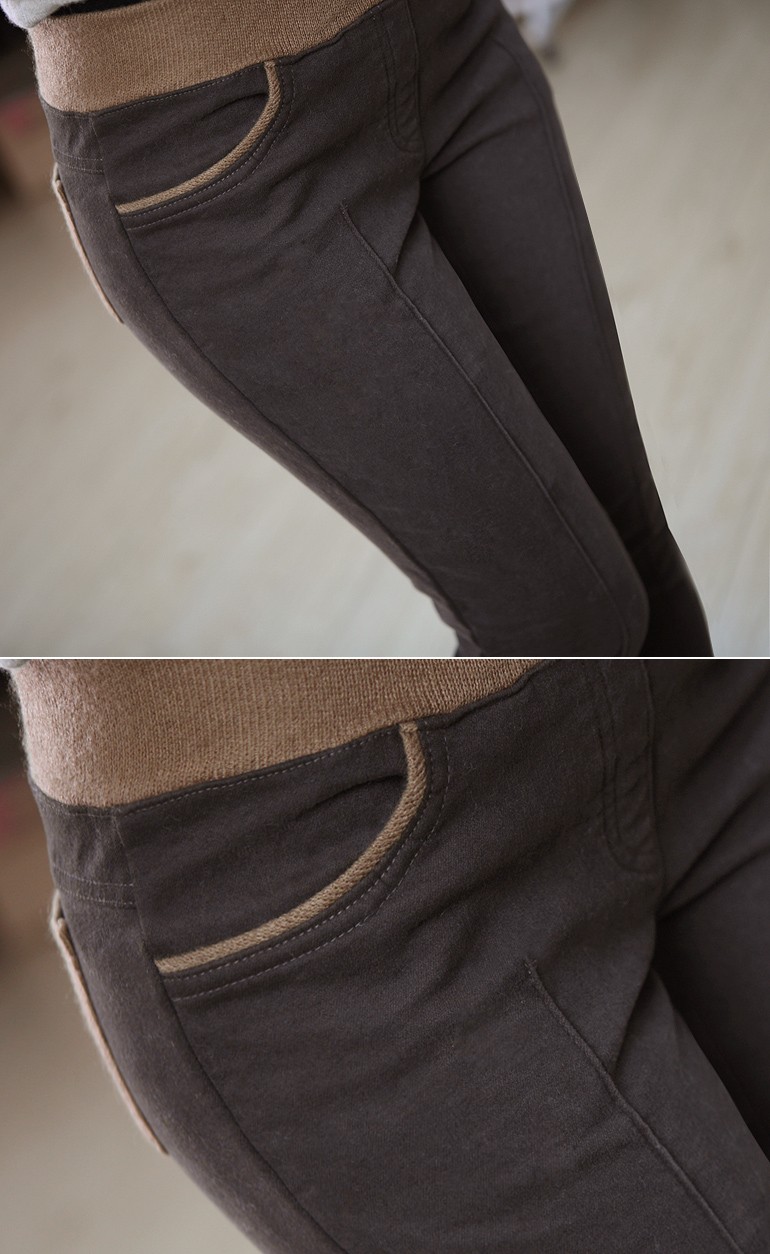 clothe 6XL 2022 Winter warm women office work pants High stretch waist cotton ladies pencil pants female High Waist trousers