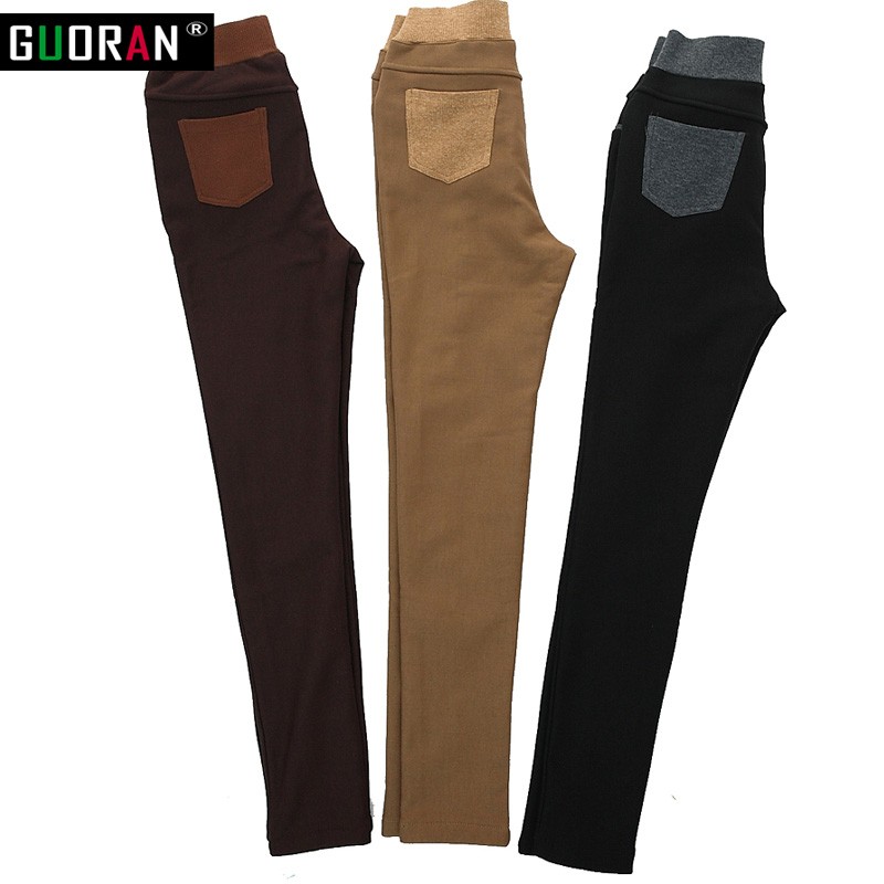 clothe 6XL 2022 Winter warm women office work pants High stretch waist cotton ladies pencil pants female High Waist trousers