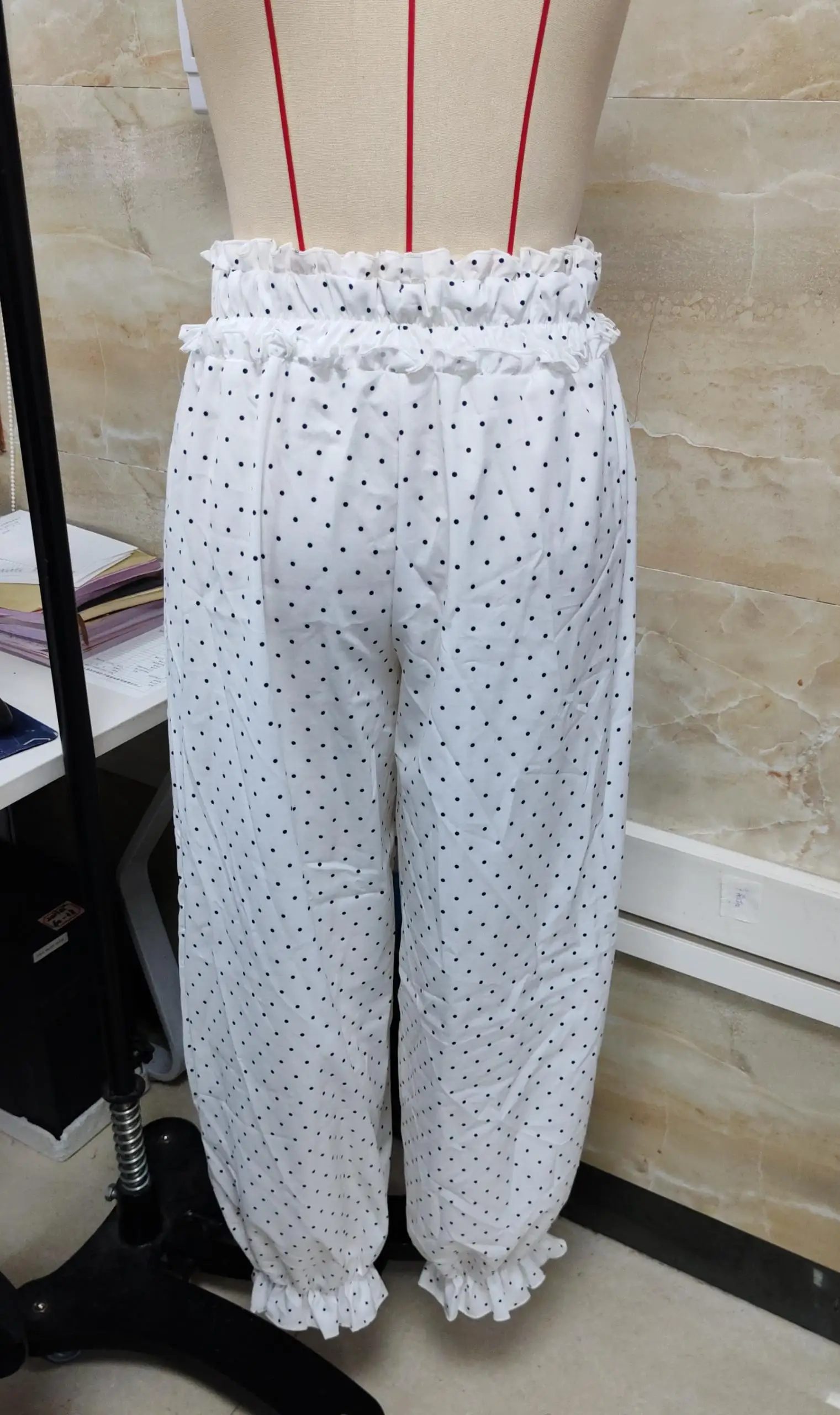 Y2K Balloon Pants Women Pleated Wide Leg Long Bloomers Baggy Barrel Pants Cute Preppy Lantern Trousers Vintage Streetwear