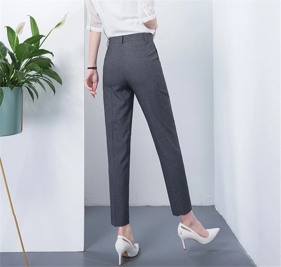 New Women's Casual OL Office Pencil Pants Cute 16 Color Slim Formal Pantalones Fashion Ankle-length Trousers Leggings Spodnie