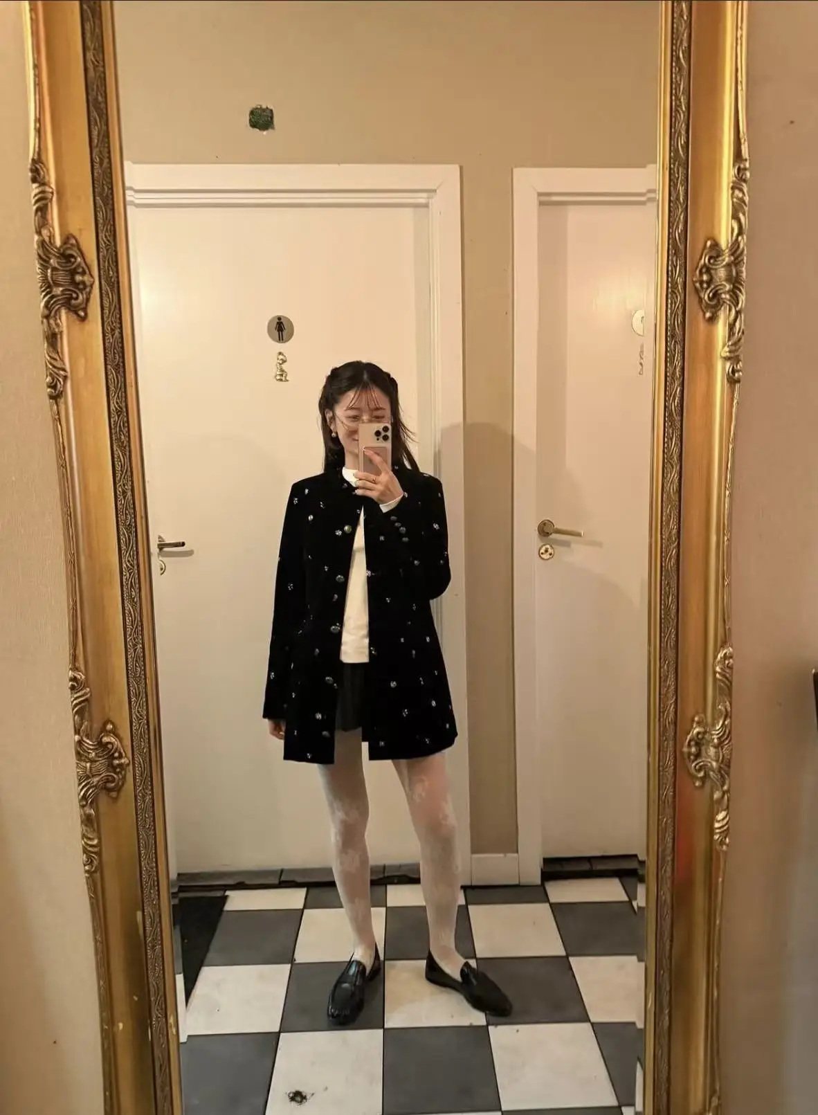Japanese Style Fashion Sweet Elastic Waist Pants Pants Autumn Winter New Girls Women's Slimming Wide Leg Pants Bud Camis Set