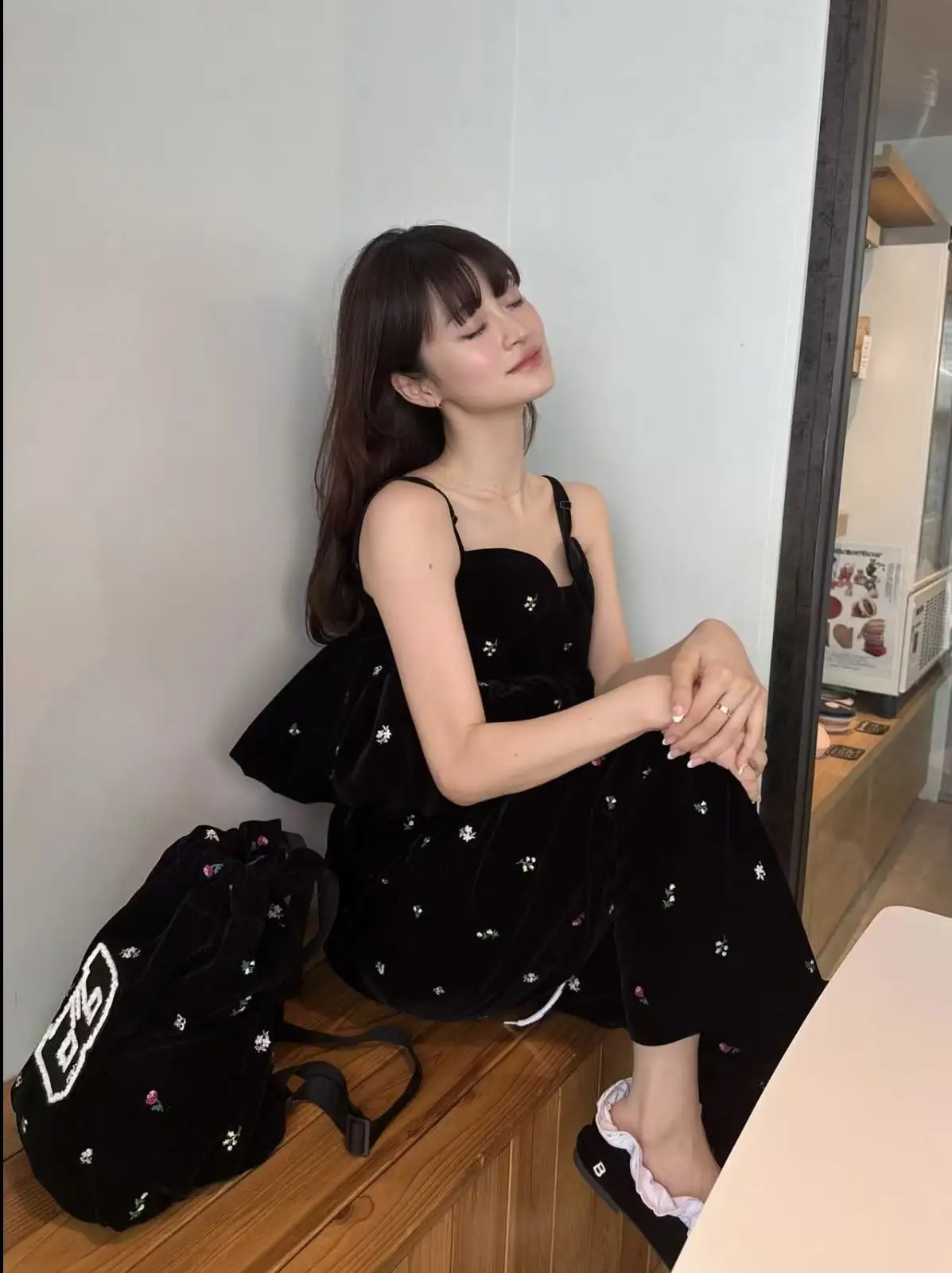 Japanese Style Fashion Sweet Elastic Waist Pants Pants Autumn Winter New Girls Women's Slimming Wide Leg Pants Bud Camis Set