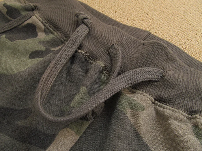 Women's Camouflage Army Green Pants Cotton Sports Jogging Trousers Lace Up Elastic Waist Casual Sweatpants