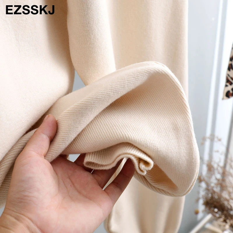 Women Elastic Waist Drawstring Trousers Thick Knitted Harem Pants Autumn Winter Sport pants sweater Knitted Carrot pants
