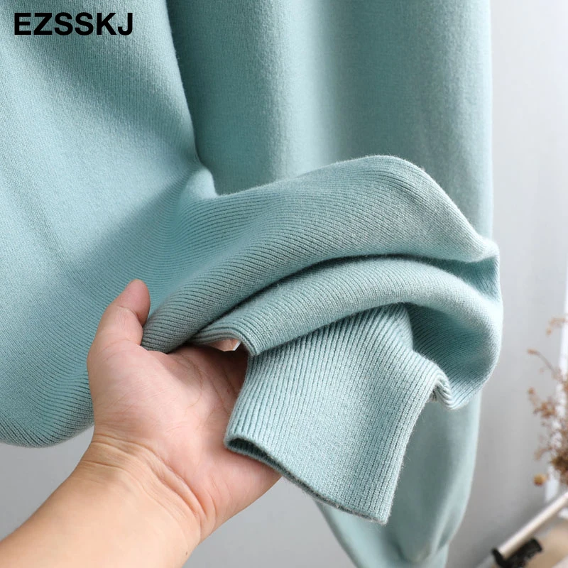 Women Elastic Waist Drawstring Trousers Thick Knitted Harem Pants Autumn Winter Sport pants sweater Knitted Carrot pants