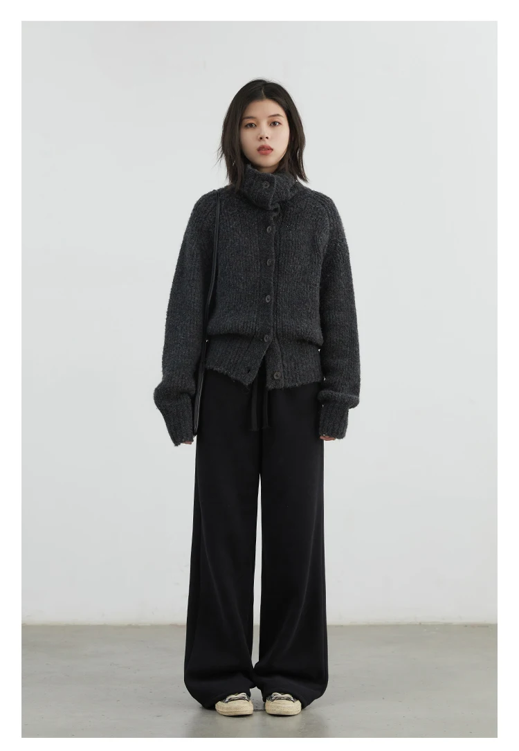 CHIC VEN Women Sports Sweatpants Loose New Elastic High Waisted Fleece Casual Pants Female Full Trousers Autumn Winter 2024