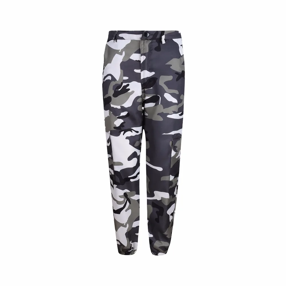 Womens Camo Cargo Trousers Casual Pants Ladies Military Army Combat Camouflage Pant