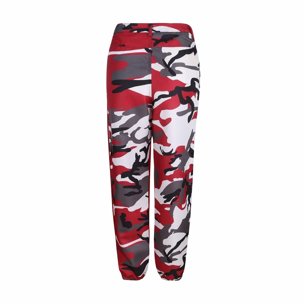 Womens Camo Cargo Trousers Casual Pants Ladies Military Army Combat Camouflage Pant