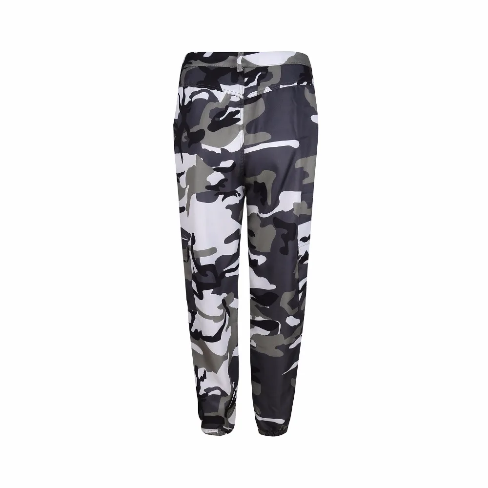 Womens Camo Cargo Trousers Casual Pants Ladies Military Army Combat Camouflage Pant