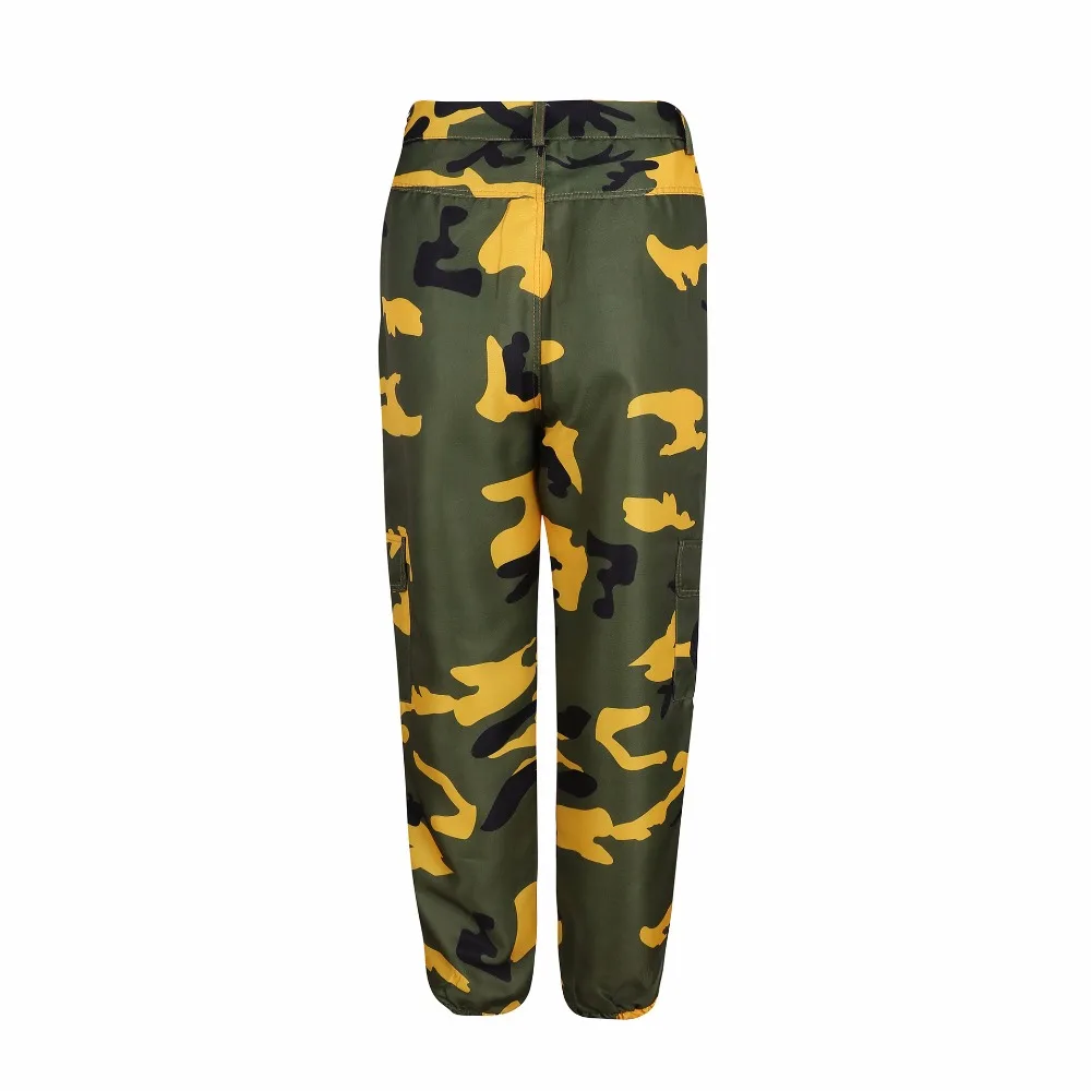 Womens Camo Cargo Trousers Casual Pants Ladies Military Army Combat Camouflage Pant