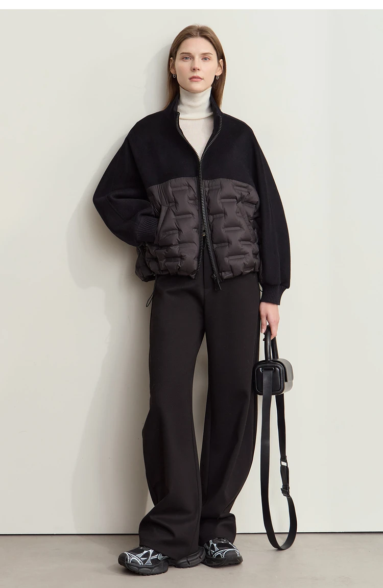 AMII Minimalist Women's Casual Pants 2025 Winter Classic Versatile Warm Elastic Drawstring Loose Pants Female Trousers 12424082