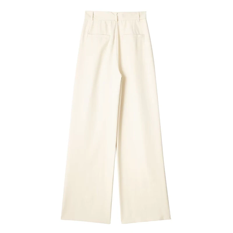 Koekop Woman High Waist Baggy Suit Pants Wide Leg Trousers Women's Formal Pants Office Wear Women Striped Grey Black Pants