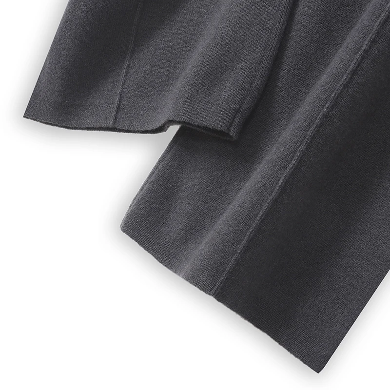 ANGEL 100% Merino Wool Women's Mid Seam Pants Autumn Winter Casual Soft Warm Cashmere Knitted Trousers New Fashion Cosy Pants