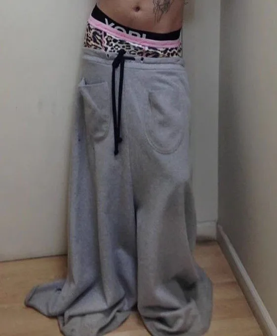 Retro Hip Hop Style Wide Leg Pants Unisex Minimalist Design Loose Niche Casual Personalized Oversized Trousers
