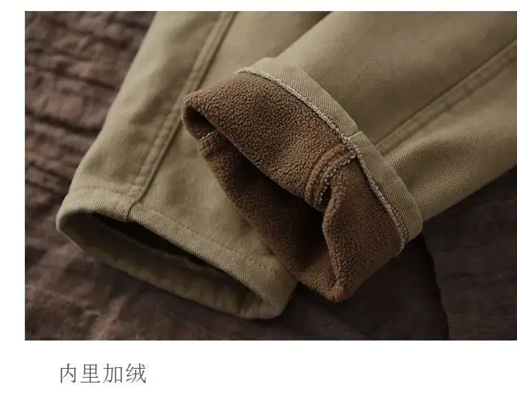 Autumn Winter Warm Cotton Thick Haren Pants For women Elastic waist with plush Casual Pants Solid color Loose Student Trousers