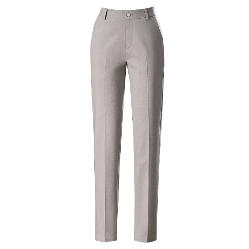 2026 New Women's Suit Pants, Black Gray Khaki Pantalones Spring Female Slim Trousers, Asian Size 26 27 28 29 30 31 32 33