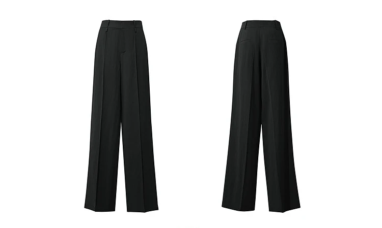 Amii Breathable Women's Pants 2026 Summer New Loose Casual Wide Leg Woman Trousers Solid Basic Versatile Long Pants 12622061