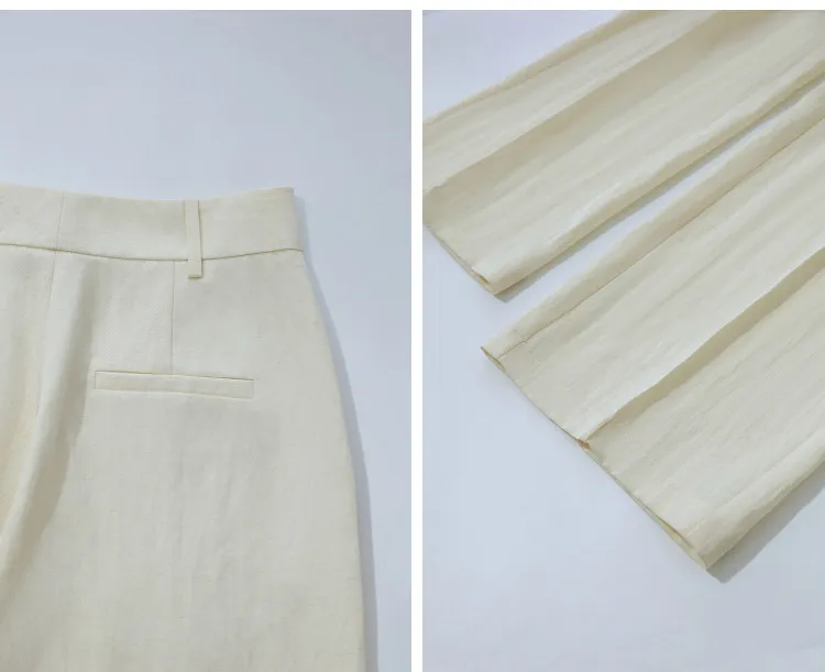 Amii Breathable Women's Pants 2026 Summer New Loose Casual Wide Leg Woman Trousers Solid Basic Versatile Long Pants 12622061