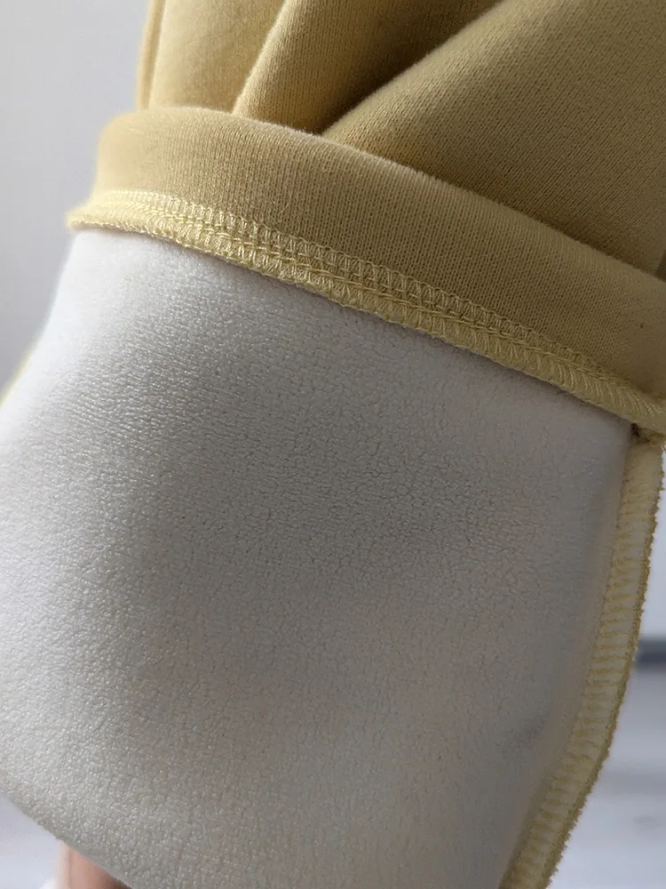 Streamgirl Warm Pants For Women Winter Brown Wide Leg Fleece Sweatpants Women Baggy Sport Winter Thick Velvet Warm Trousers