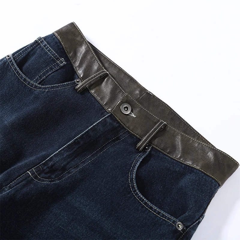 Fashion Striped Barrel Pants Women's High Waist Loose Wide Leg Button Casual Trousers 2026 Spring New Lady Comfortable Bottoms