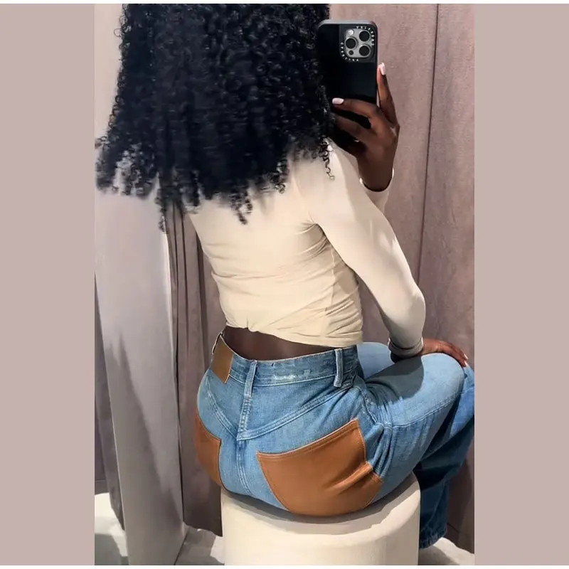 Fashion Striped Barrel Pants Women's High Waist Loose Wide Leg Button Casual Trousers 2026 Spring New Lady Comfortable Bottoms