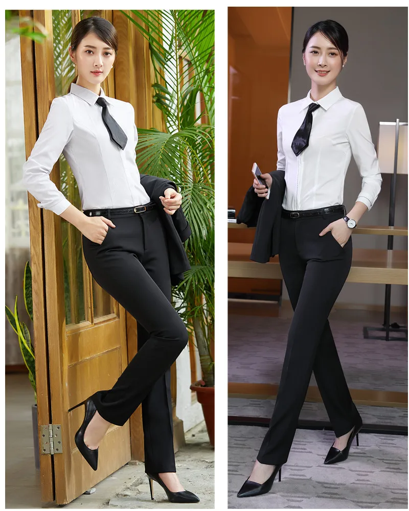 Naviu New Fashion Pantalones High Quality Women's Pants Formal Ropa Mujer Slim Style Straight Bottom