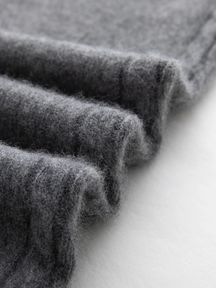 CHICUU Women's 100% Cashmere Pants Wide Leg Pants Autumn Winter Thickness Simple Casual Style Cashmere Knitted Trousers