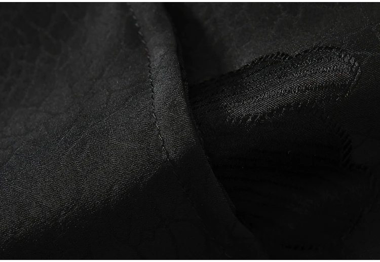 100% Mulberry Silk 19 Momme Jacquard Silk Women Casual Pants Elastic Waist Straight-leg Long Trousers with pockets FF082