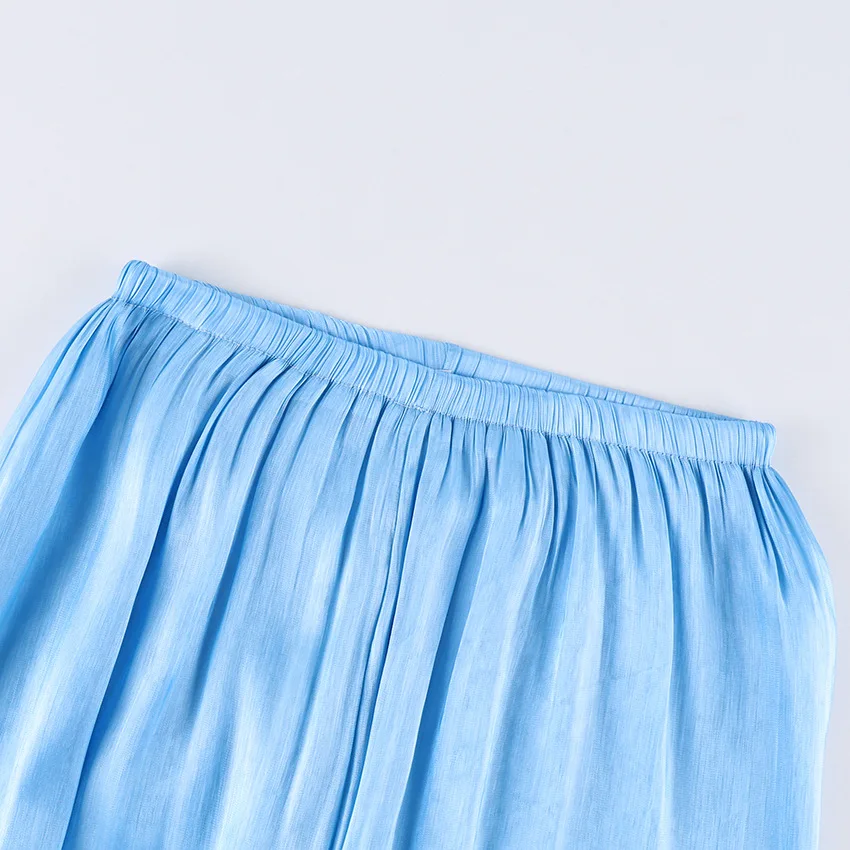Women Casual Stretch High Waist Crepe Summer Spring Pants Fashion Bloomers Chic Pants Women Clothes Long Trousers Pink
