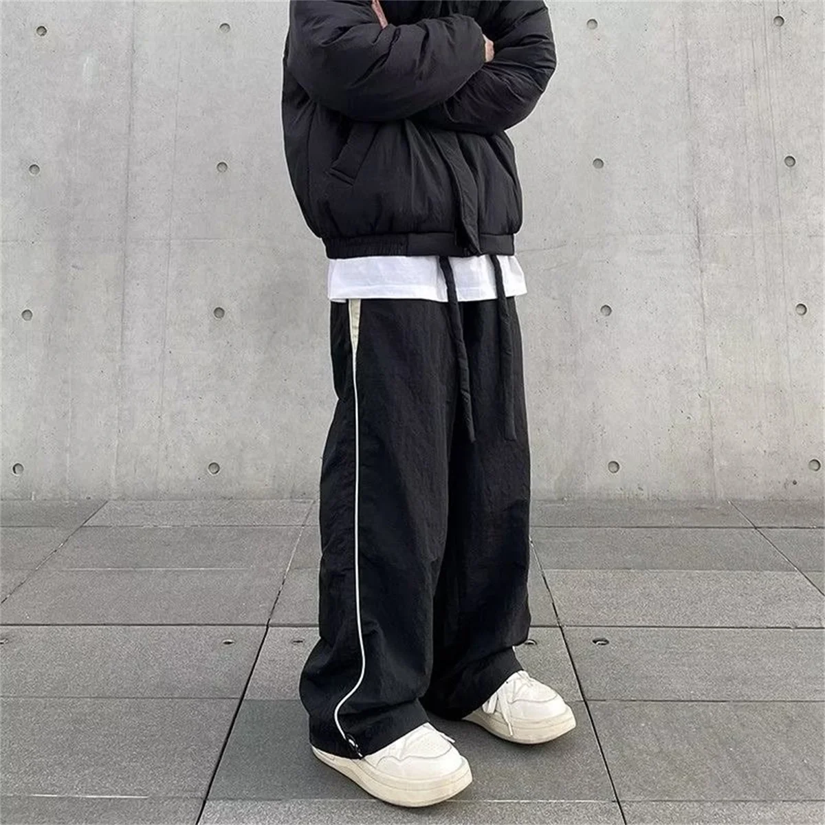 Women Baggy Harajuku Cargo Pants Streetwear Hip Hop Wide Leg Pant Parachute Sweatpants Techwear Joggers Oversized Y2K Trousers