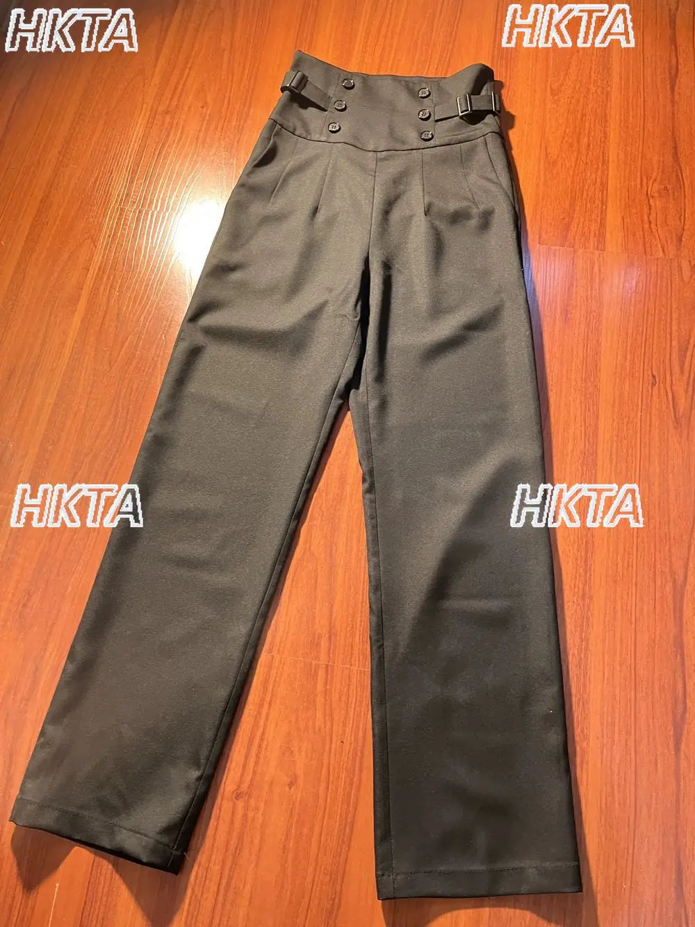High Waist Straight Pants Y2k Vintage Court British Buttons Autumn 2026 Spring New Commute Thin Versatile Black Trousers Women