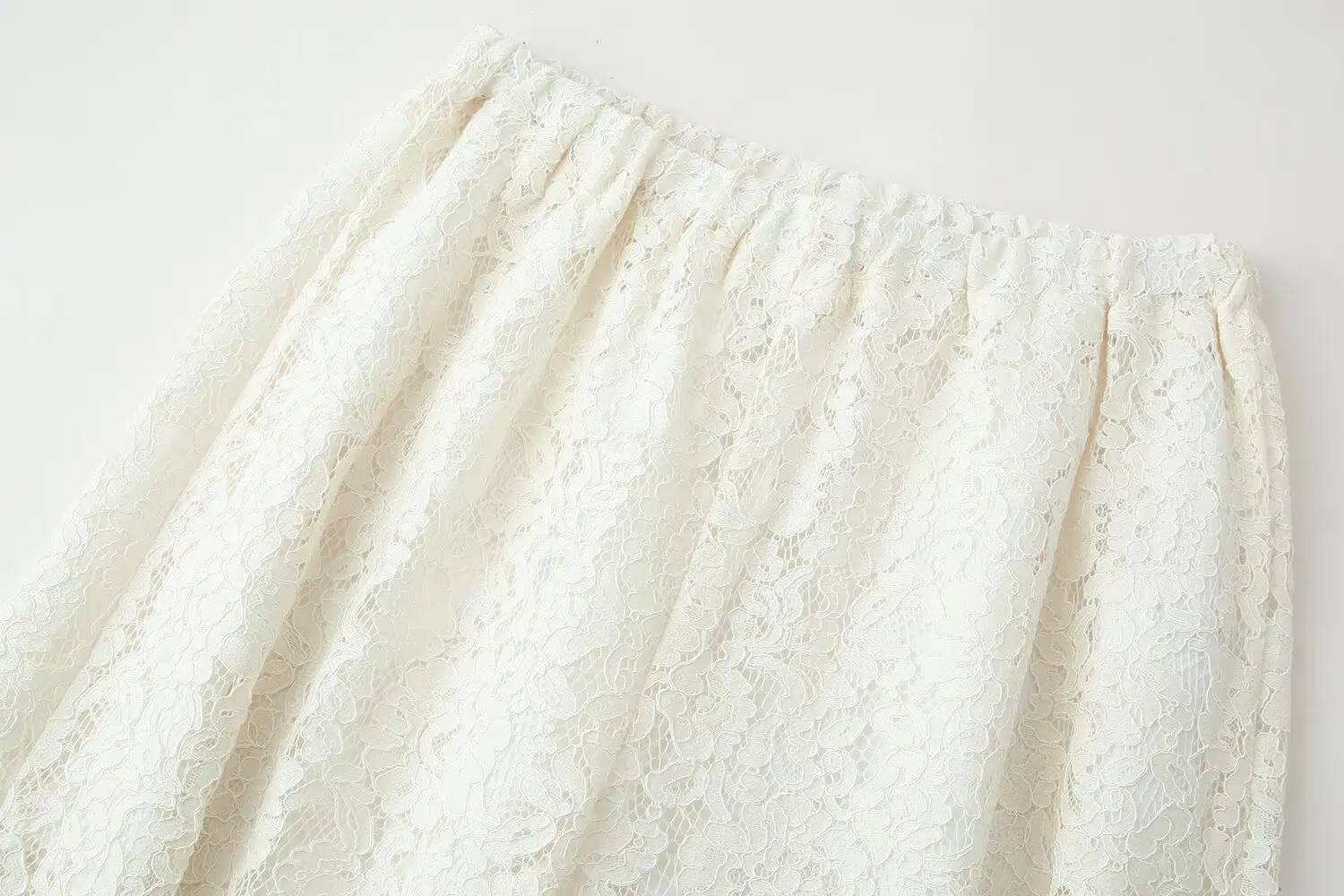 Nlzgmsj 2026 Spring Summer Casual Chic lace Women  Lantern Pants Fashion Loose Elastic Waist  Hollow Out Trouser