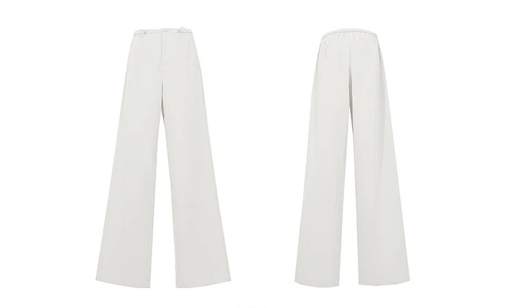 Amii Women's Pants 2026 Summer New Textured Loose Wide Leg Trousers Elastic Waist Casual Versatile Pants For Women 12622110