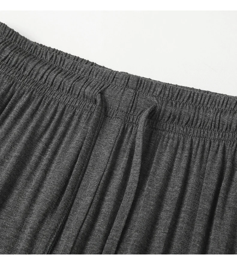 BIVIGAOS Women Summer Gray Ultra-Thin Modal Wide Leg Pants Elastic Loose Casual High Waist Dance Pants Home Sunscreen Pants
