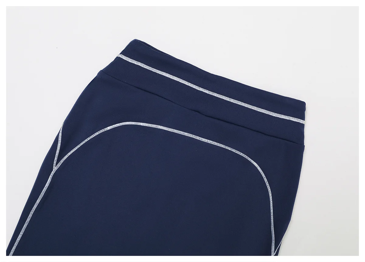 Customized LOGO women's new contrasting color yoga pants folded high waist tight outdoor running sports fitness trousers